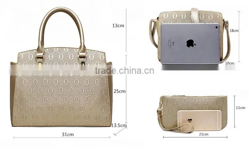 High Quality PU Handbag Crossbody Bag And Purse Set Western Handbag