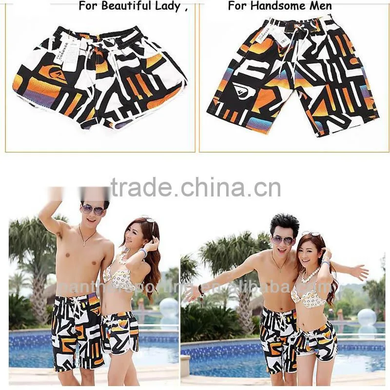 100% polyester Couple Cheap Beach Shorts