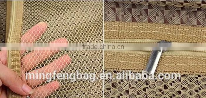 Custom High Quality Multifunction Jacquard Car Storage Bag and Car Back Seat Organizer