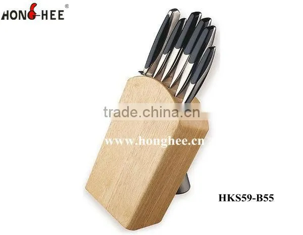 Deluxe Forged 5 Piece Knife Set In Stainless Steel Block