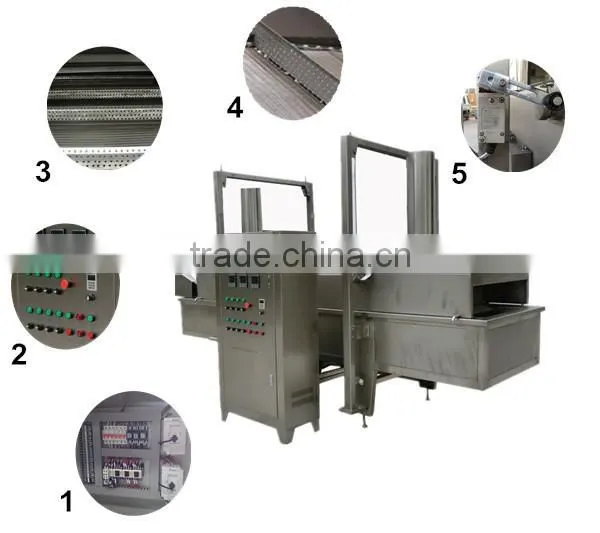 Industrial Automatic Donut Electrical Heating Frying Machine