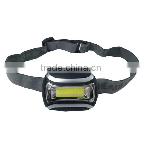 T02 2015 NEW DESIGN 3W COB LED Headlight headlamp 3AAA Led Light Headlamp