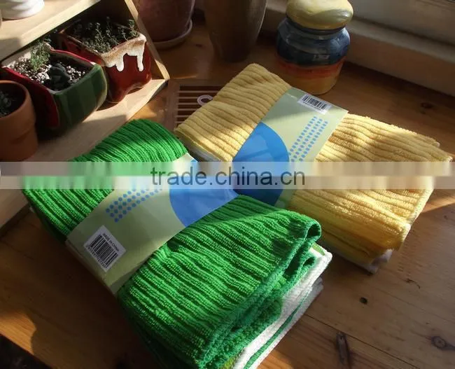 Stripe microfiber towel for kitchen