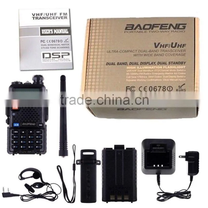 Baofeng radio Baofeng UV-5r walkie talkie with programming software pufung millitary VHF UHF radio uv-5r large distance radio