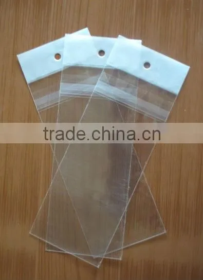 opp packaging bag with hanging header