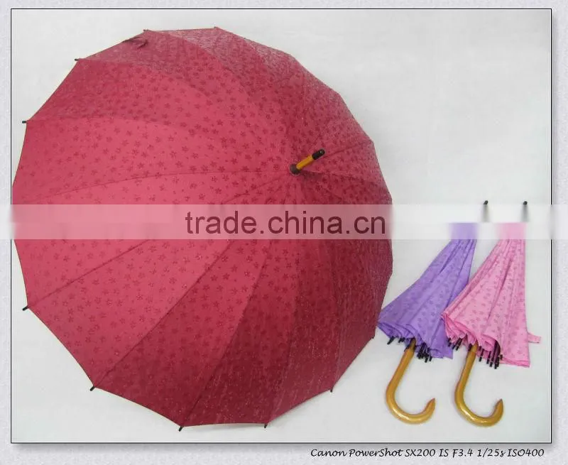 23"*16k Rain umbrella for women