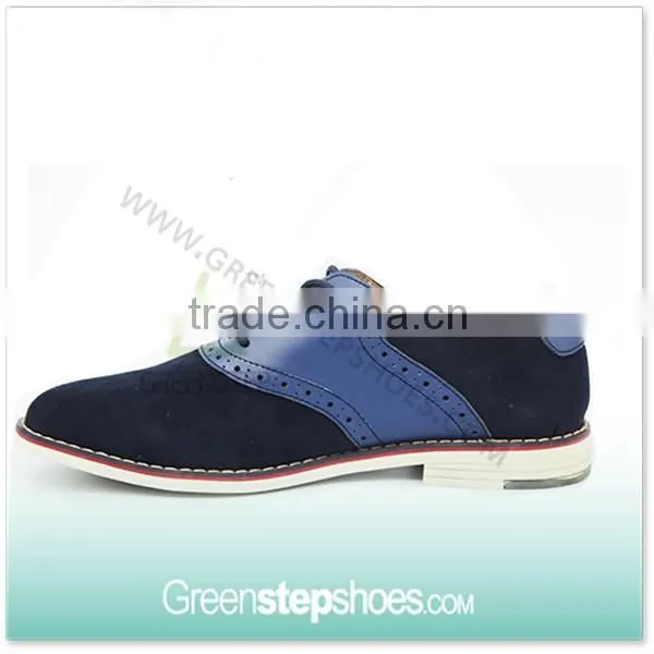 2015 Cow Suede Leather Latest Men Flat Sole Shoes Pictures