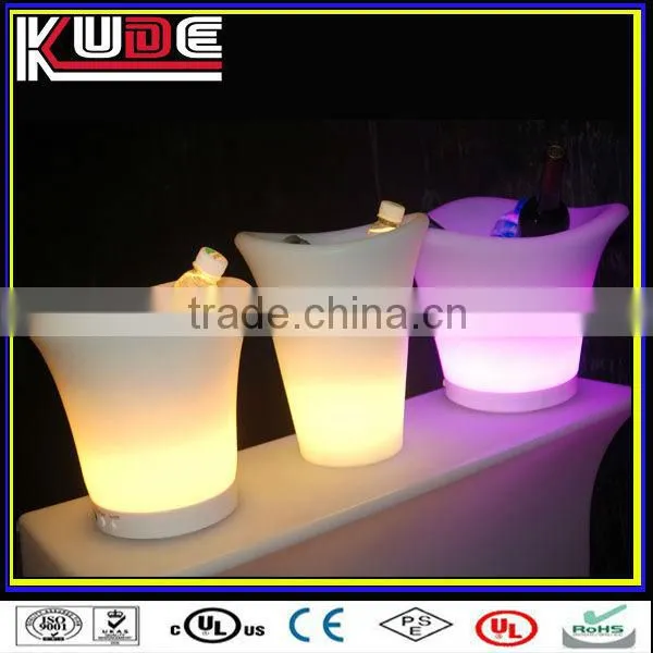 led plastic ice bucket/led fruit bucket
