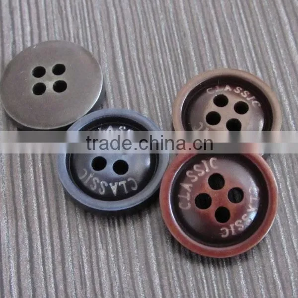 Engraved Resin Shirt Button