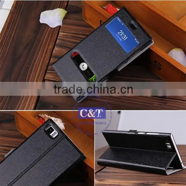 C&T FACTORY BEST SELL Fashion pu wallet for xiaomi mi3 phone mobile phone