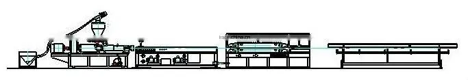 PVC Trunking extrusion line/PVC cable trunking production line