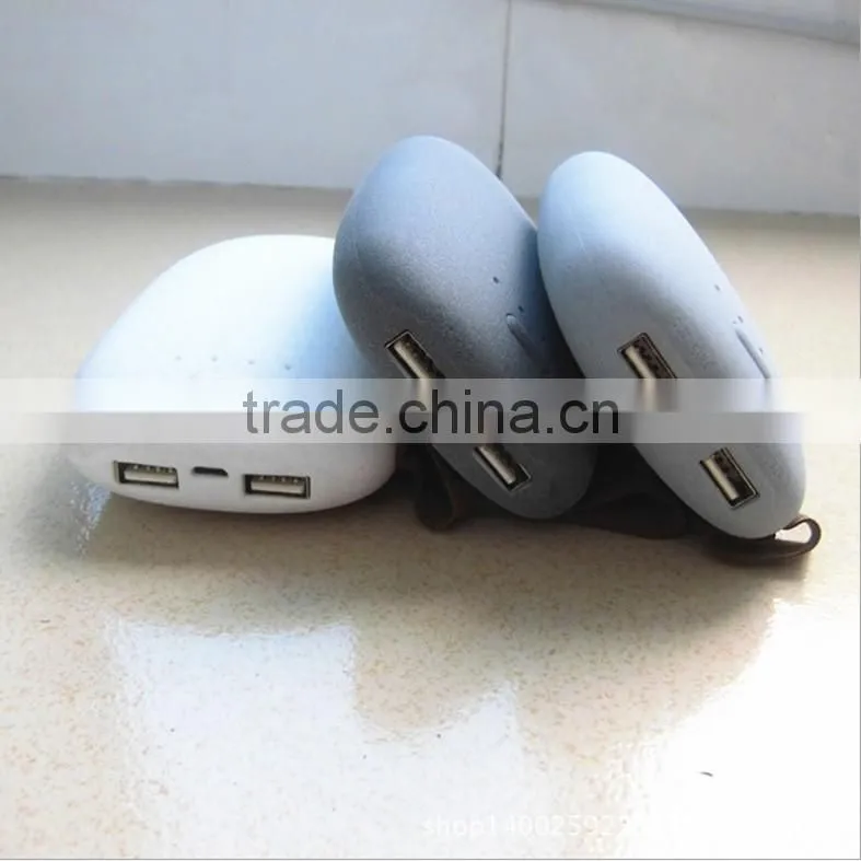 OEM stone shaped cute portable power bank for universal phones 5V/1A ,China-made power bank of gift item
