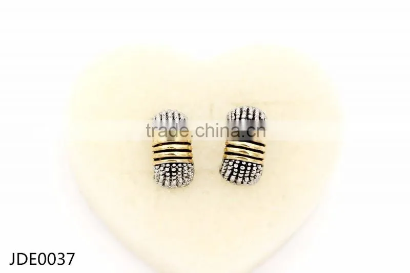 2016 Juyuan Double color plated whole sales earrings