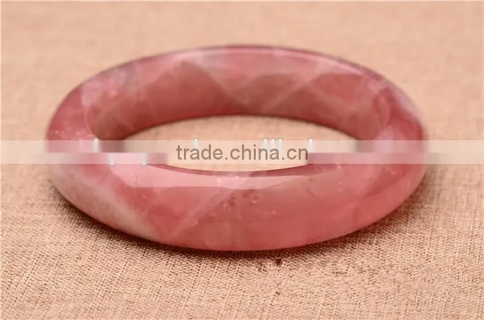 beautiful high quality rose quartz crystal bangles with promotional prices