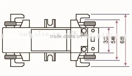 DP-88 clamp-on split open core insulated current transformer 5a