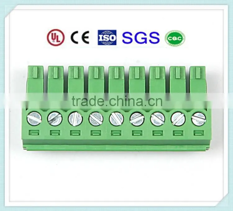 3.5 Plug in Terminal Block 300V 10A Pitch: 3.5mm/3.81mm