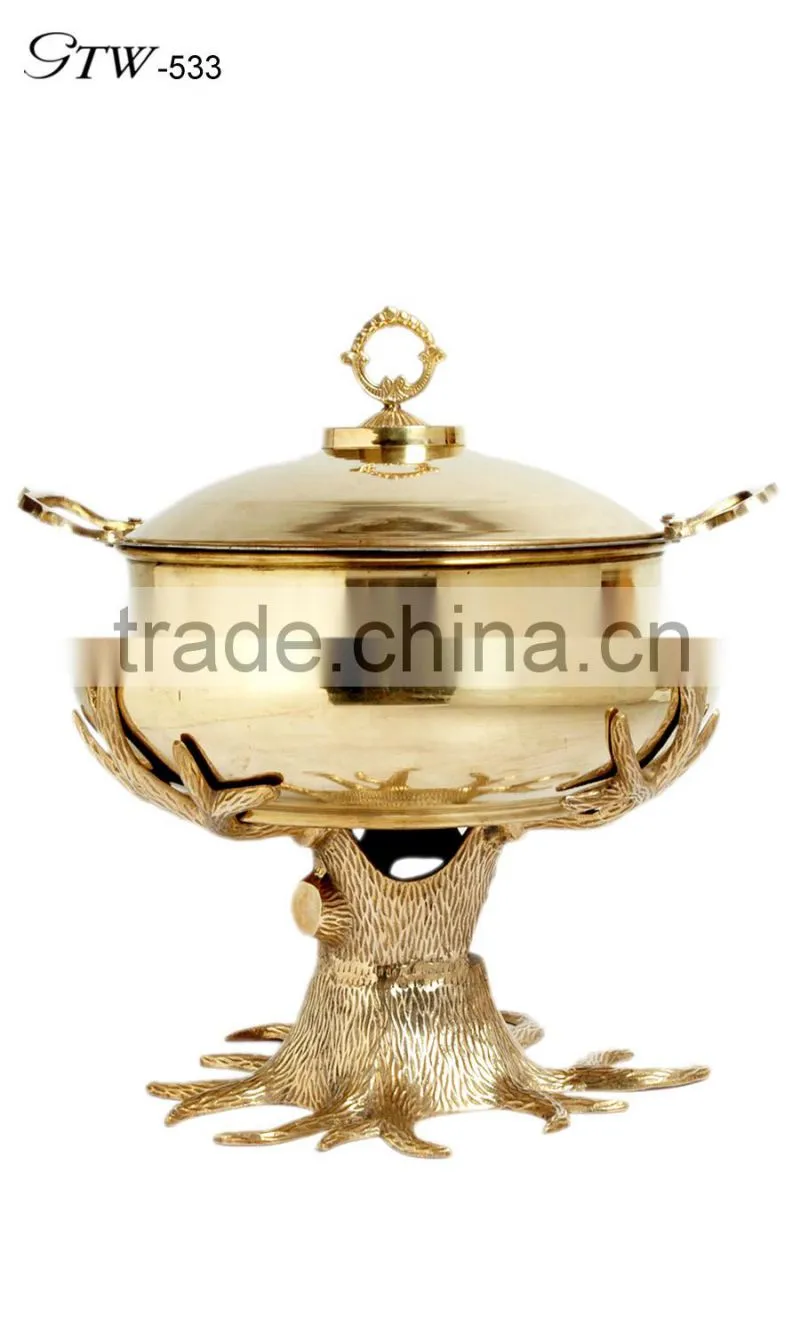 wholesale stainless steel 2 tiers chaffing dish buffet food warmer