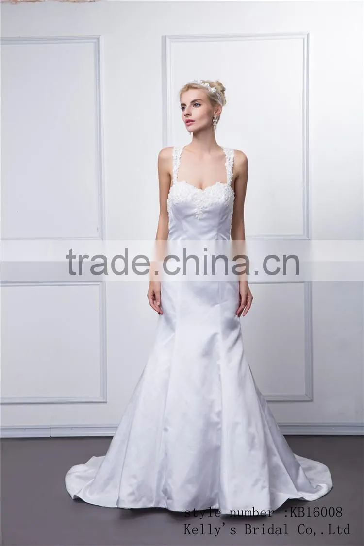 kb16008 wolesale latest sexy design sweetheart sleeveless backless wedding mermaid dress / bridemaid dress