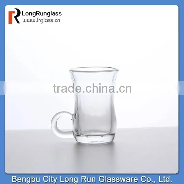 LongRun 2oz dinner use small spirits decanter glass cup with handle,wholesale