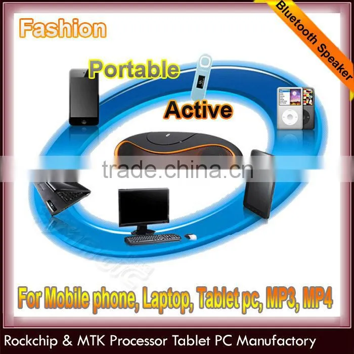 QFX TF/AUX/USB/FM portable Bluetooth Speaker Built-in Microphone with rechargeable lithium battery
