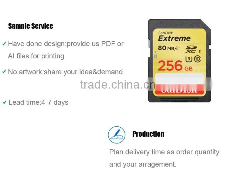 2016 Hot Sale Heat Resistant Customize Logo Label For Memory Card
