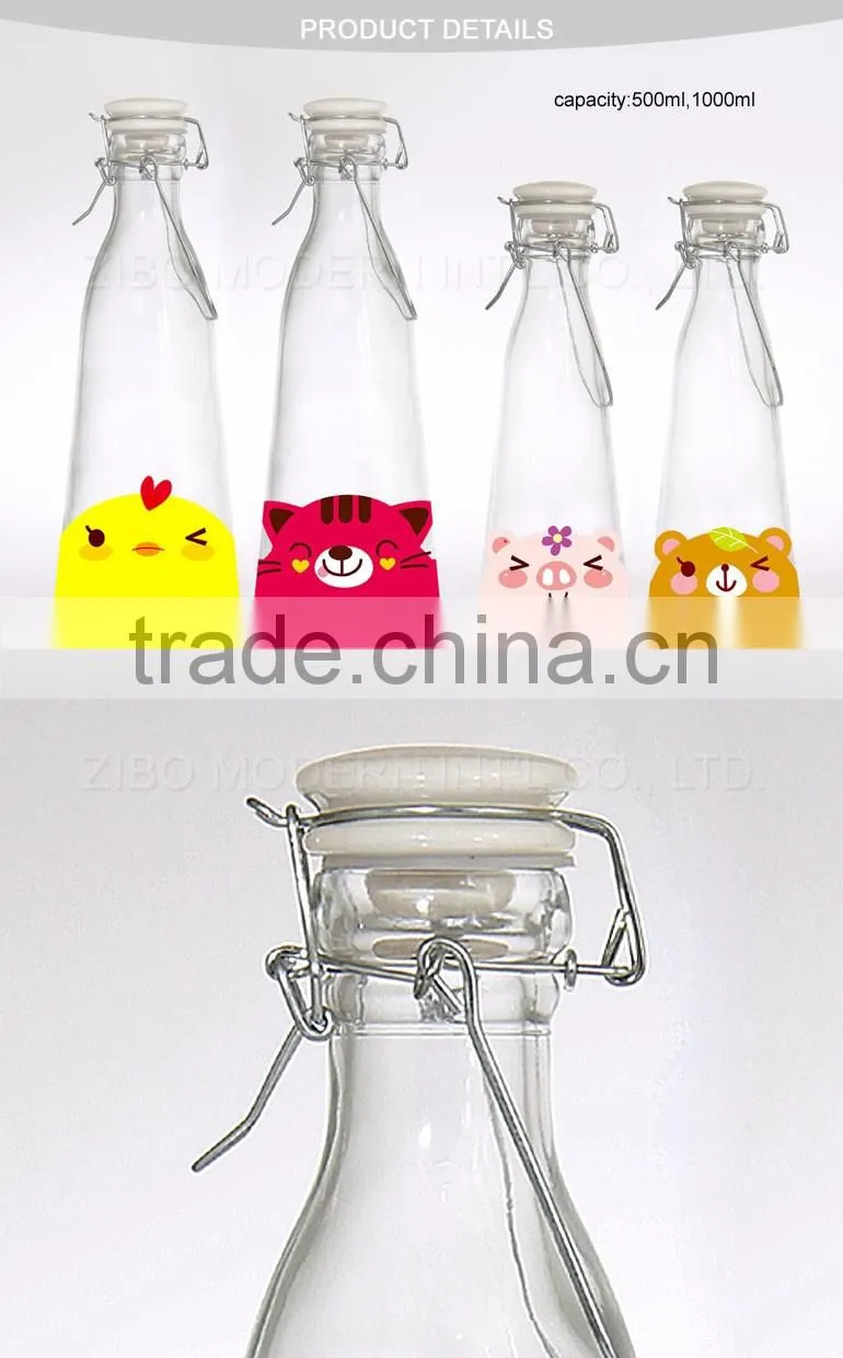 Glass Water Bottle Supplier, Wholesale Juice Water Milk Glass Bottle Factory