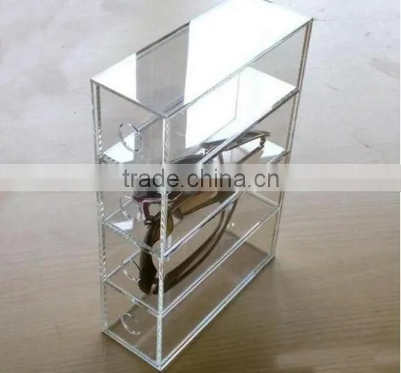 Crystal Clear Acrylic Eyeglass Display Stands Lucite eyewear Display Rack Plexiglass Sunglasses Display holder