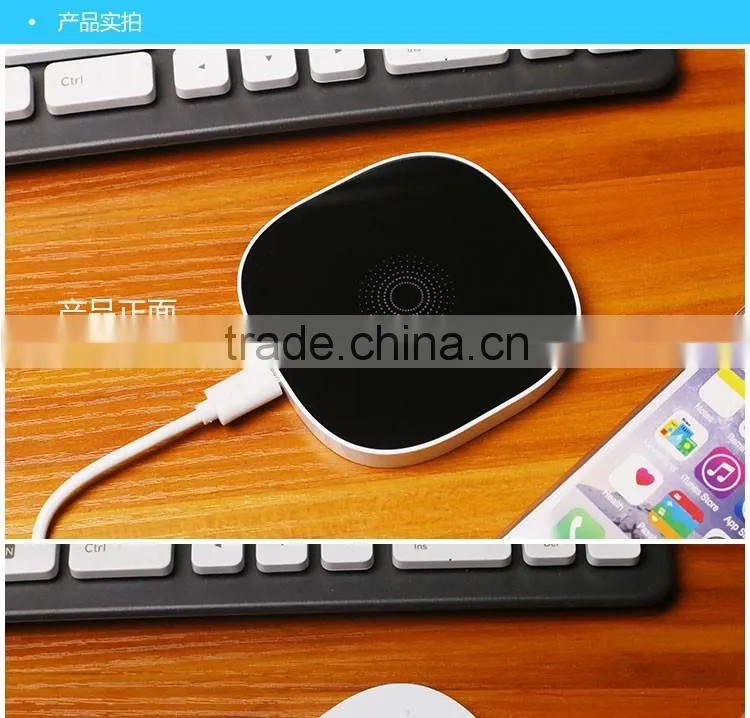 QI wireless charger with 2 USB interface ports wireless charger power bank + wireless phone receiver for all smart phone andriod