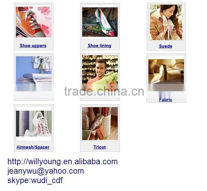 Flocking Fabric plain color tricot material yarn nylon / polyester 120/180GSM (Zeer velvet)