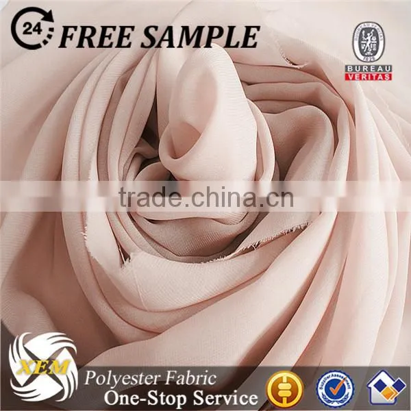 Cheap polyester chiffon fabric supply from stock