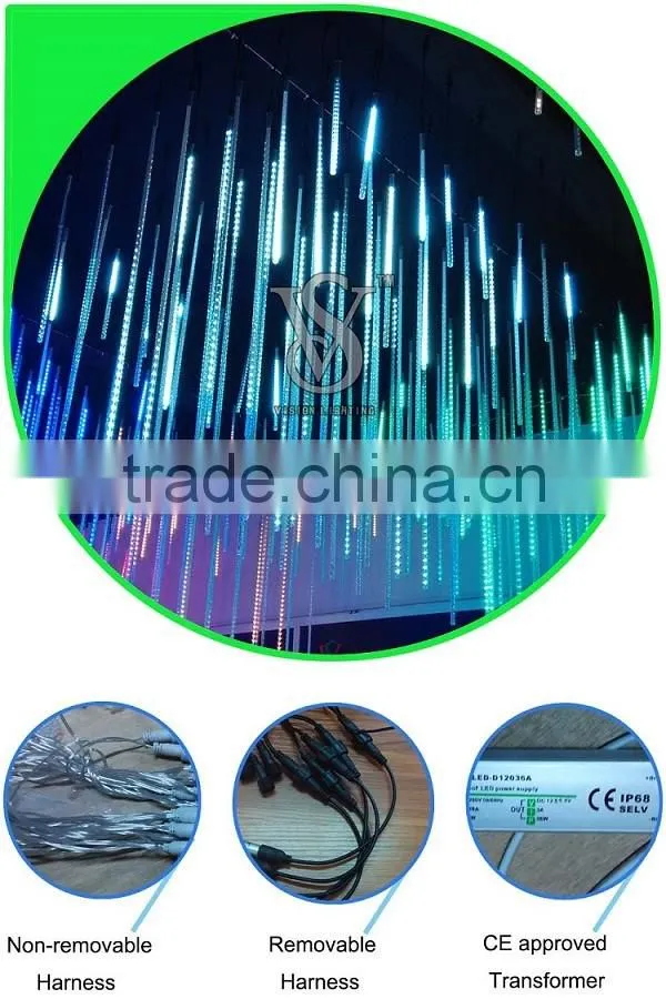 Waterproof meteor rain led meteor shower light