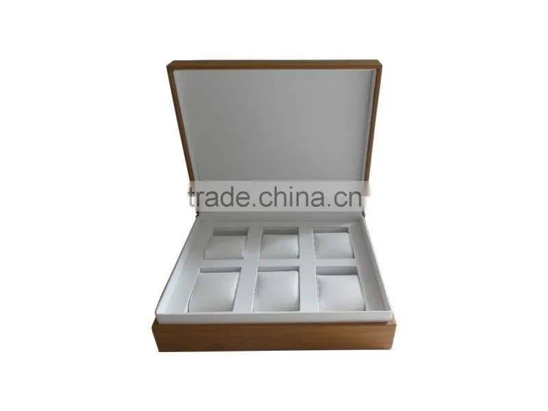 new arrival & trendy wooden & leather watch box display wholesale