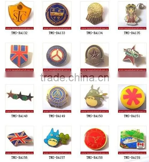 Promotion high quality custom metal gold plating badge lapel pins maker