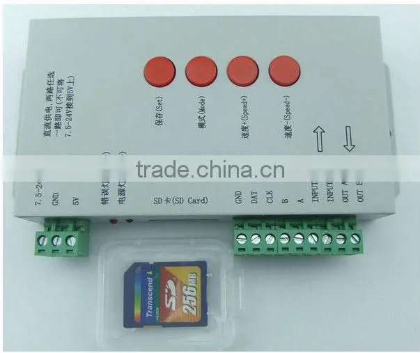 Digital programable led Pixel controller with sd card