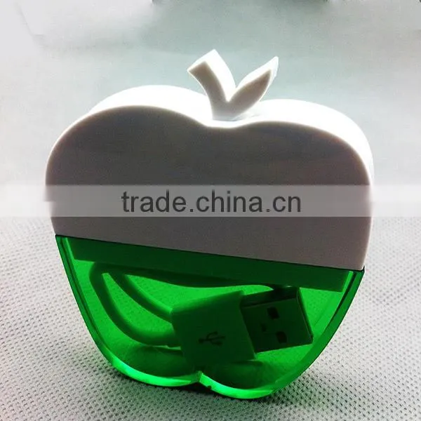 novelty high speed hamburger round shaped 2.0 version 4 port USB Hub