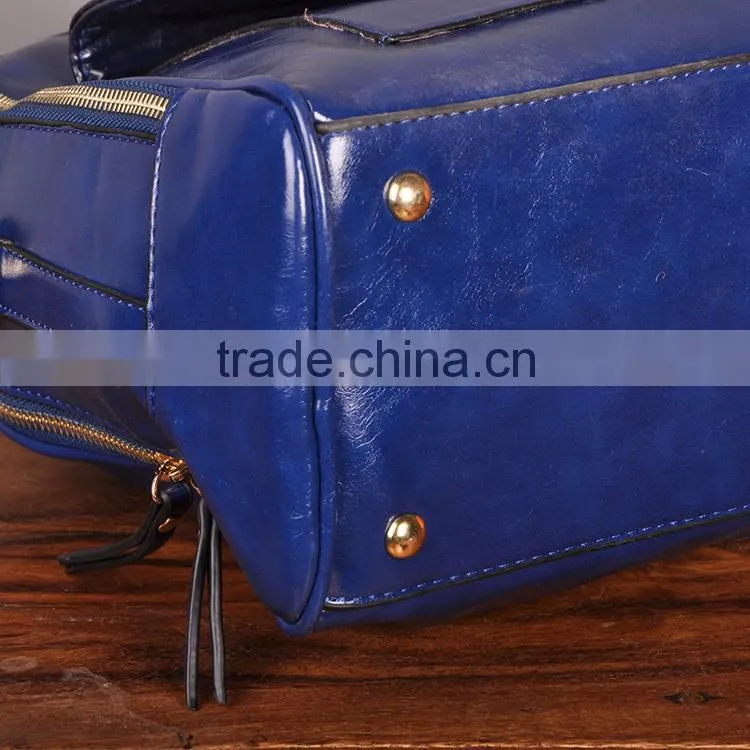 2016 new arrival fashion women handbag good leather bag