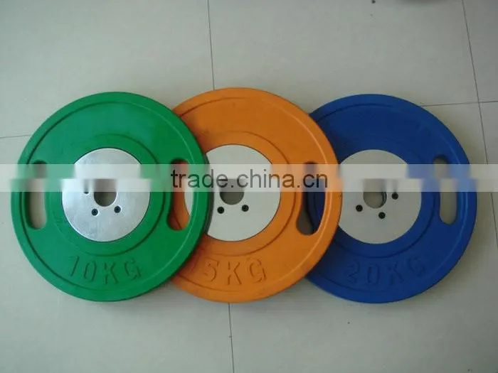 Wholesale Calculate Steel Barbell Weight Plate (Rubber Cover)