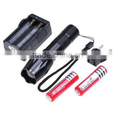 3 led high power emergency rechargeable led flashlight