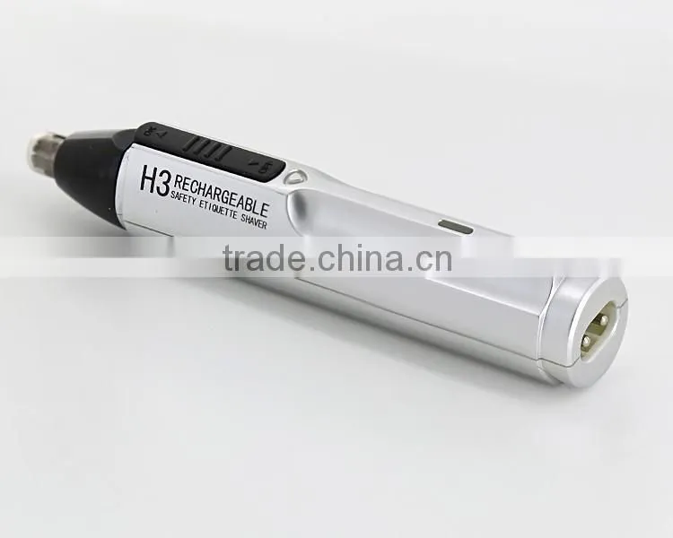 KM-310A Fashion Electric Rechargeable Nose & Ear Hair Trimmer Safety Manual Nursing Trimmer