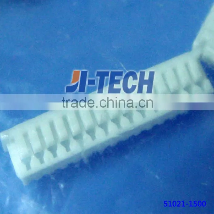 1.25mm pitch wire to wire and wire to board connector 15 circuits molex 51021 series female 15 pin connector 51021-1500 housing