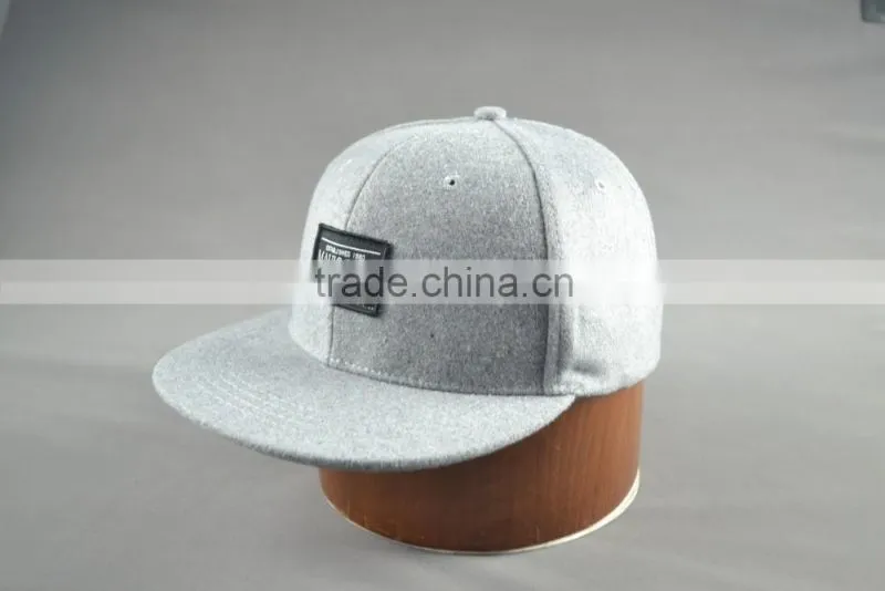 Custom cheap flat brim fitted caps