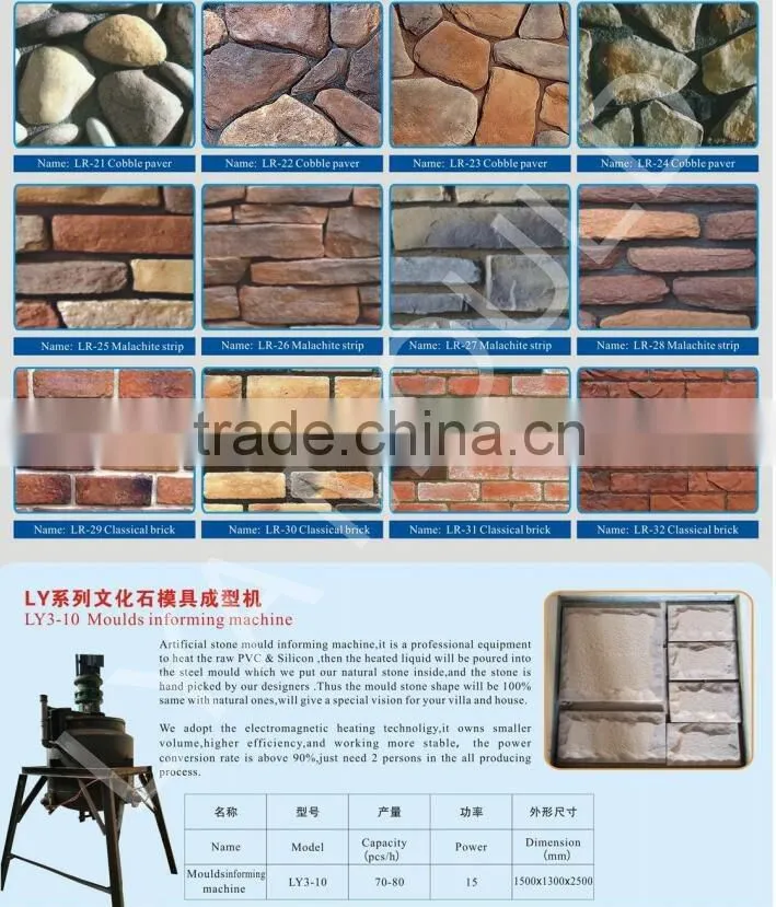 artificial stone rubber silicone mold culture stone mould