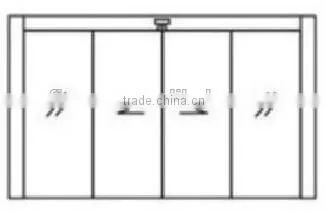 2015 popular aluminum frameless sliding glass door
