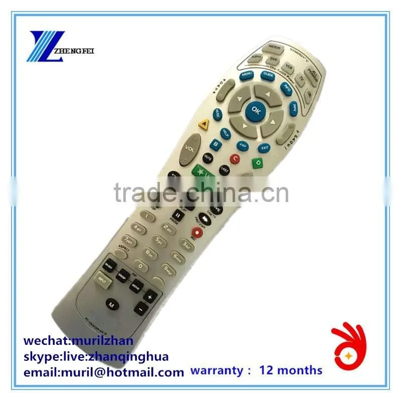 ZF High Quality Black 58 Keys Universal Remote Control for DVD/TV/VCR