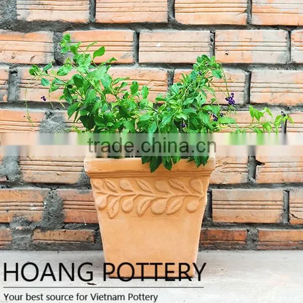Vietnamese Planter - Terracotta Flower Pot Garden Decor