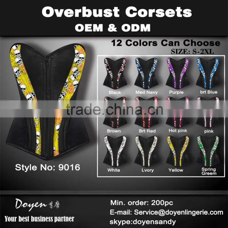 wholesale fashion sexy steel bones corset bustier lingerie