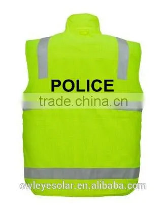 reversible safety jacket/safety reflective red jacket/green safety reflective jacket
