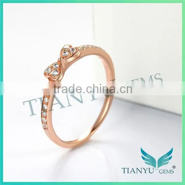 28k Gold Wedding Rings 8 Hearts & Arrows E-F 1Carat Moissanite Diamond Finger Rings