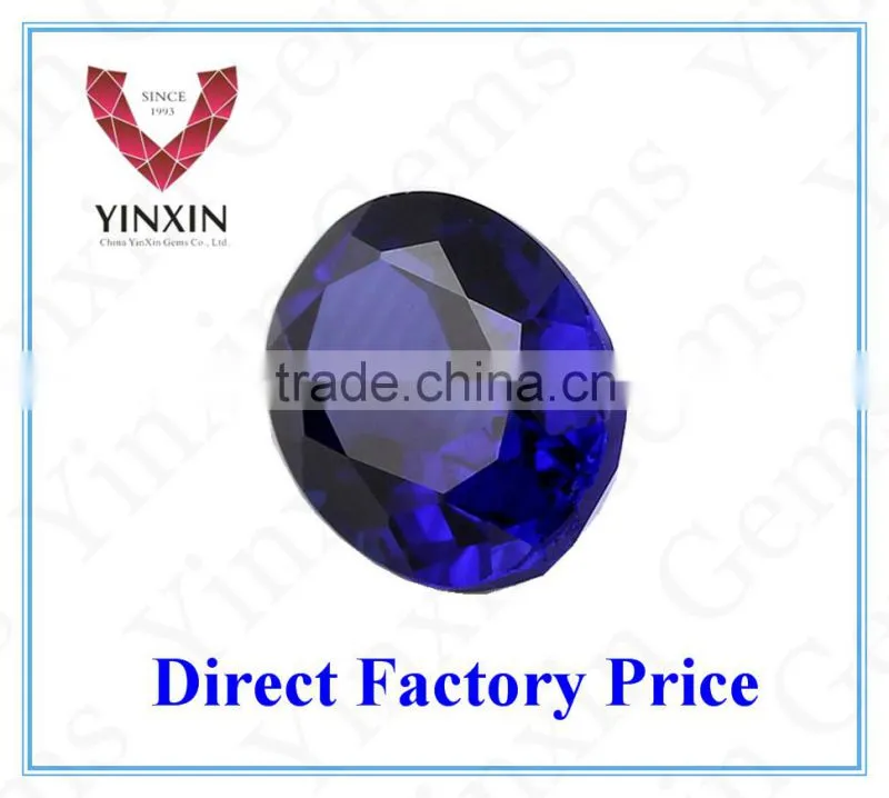 China wholesale synthetic blue sapphire price