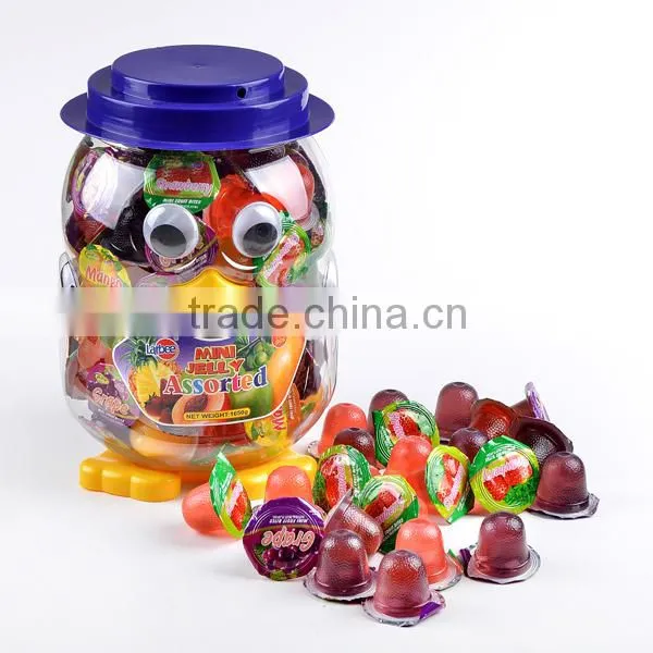 Unit x16G Halal snack syrup mini assorted fruit jelly